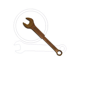 Ключи гаечные с открытым и кольцевыми зевами комбинированные искробезопасные КГК ИБ